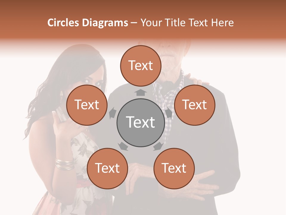 Female Geriatric Cravat PowerPoint Template