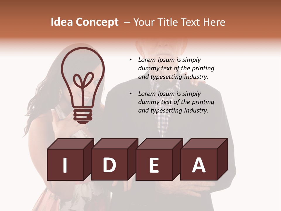 Female Geriatric Cravat PowerPoint Template