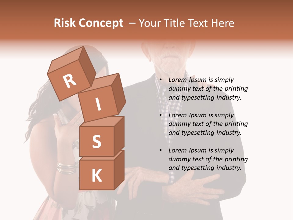 Female Geriatric Cravat PowerPoint Template