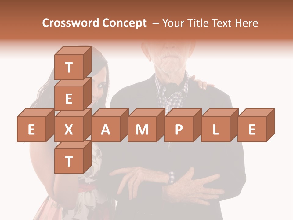 Female Geriatric Cravat PowerPoint Template