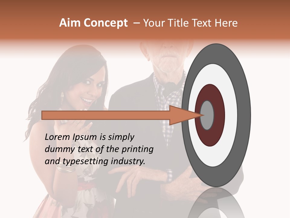 Female Geriatric Cravat PowerPoint Template