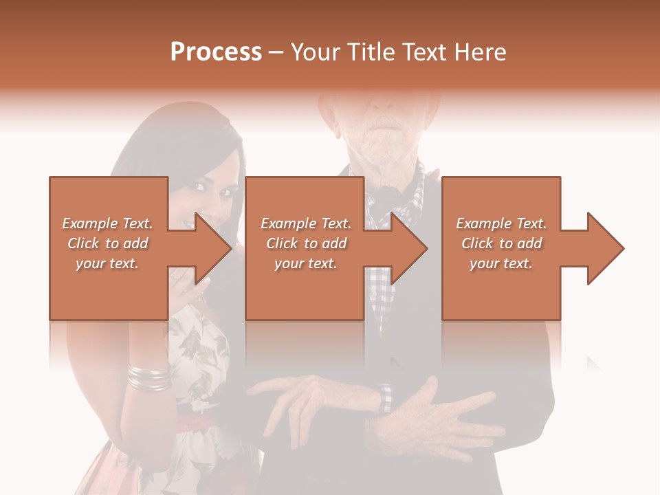 Female Geriatric Cravat PowerPoint Template