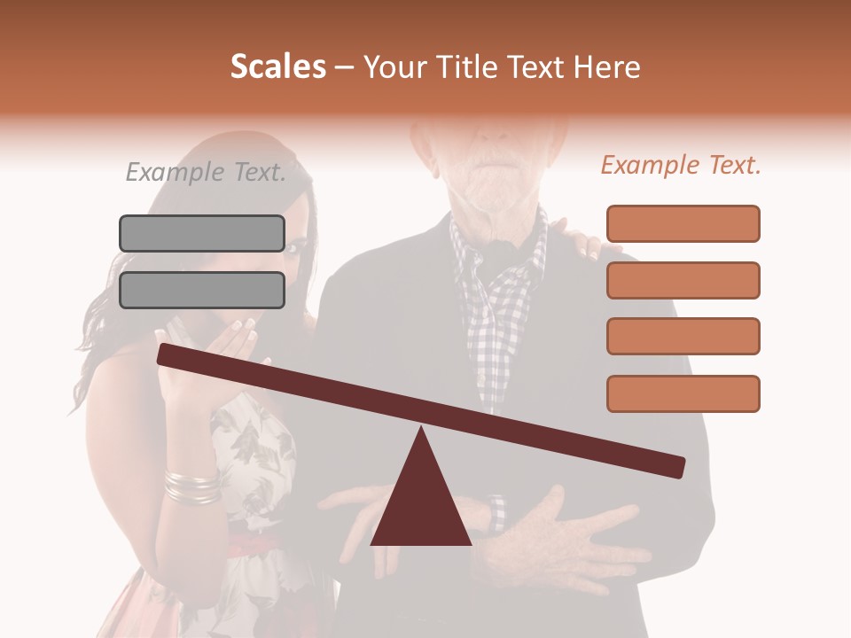 Female Geriatric Cravat PowerPoint Template