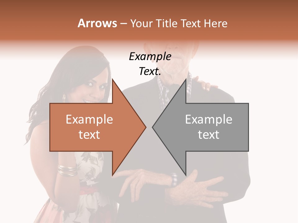 Female Geriatric Cravat PowerPoint Template