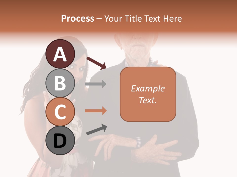 Female Geriatric Cravat PowerPoint Template
