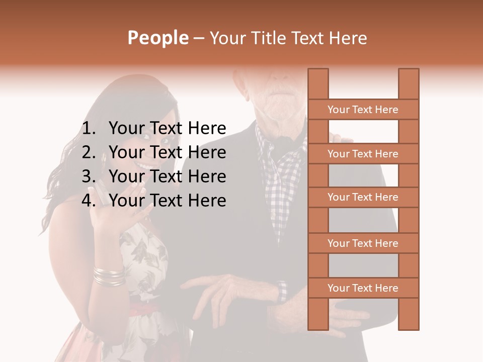 Female Geriatric Cravat PowerPoint Template