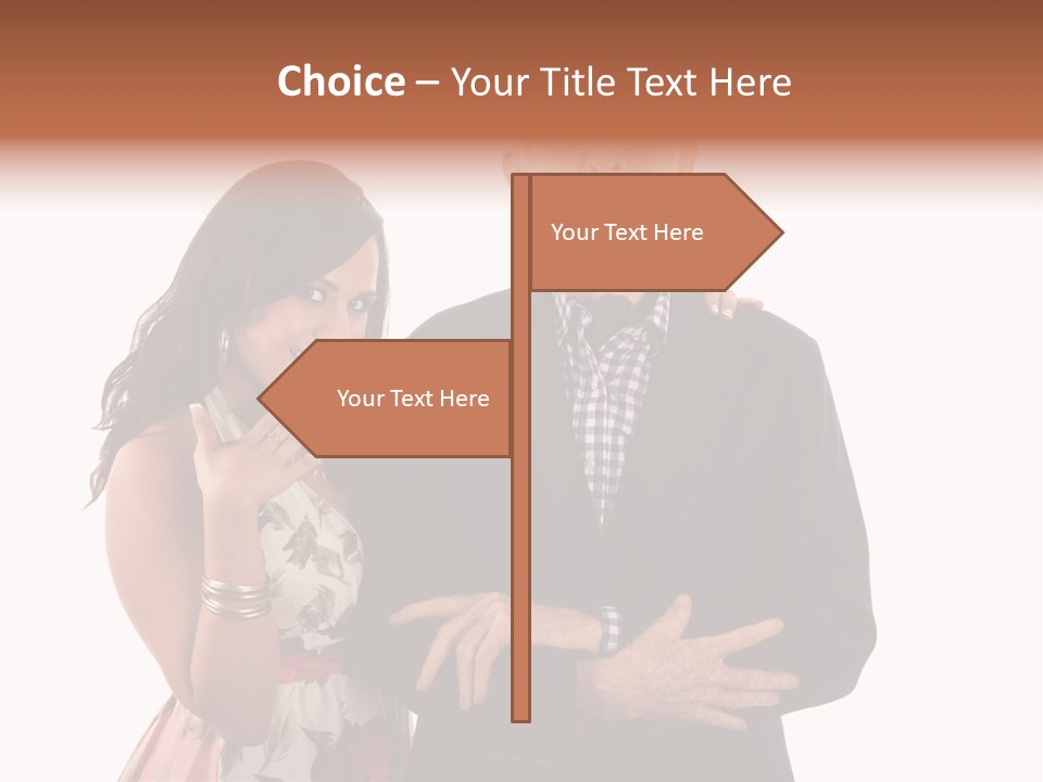 Female Geriatric Cravat PowerPoint Template