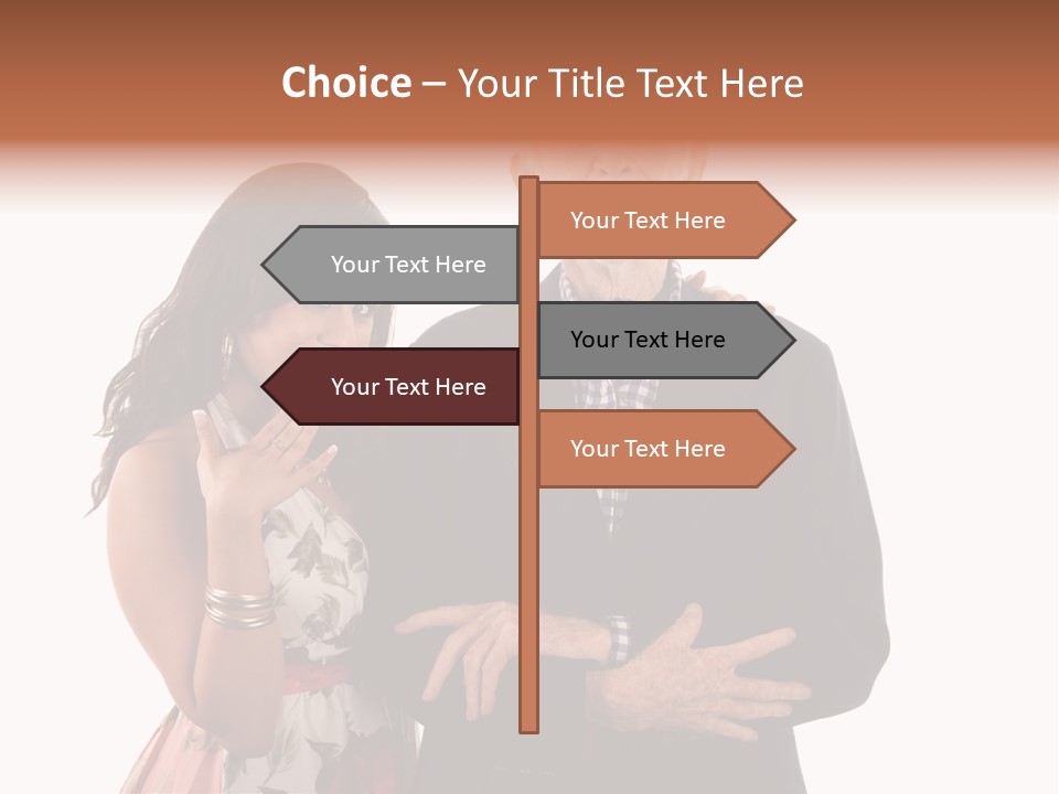 Female Geriatric Cravat PowerPoint Template