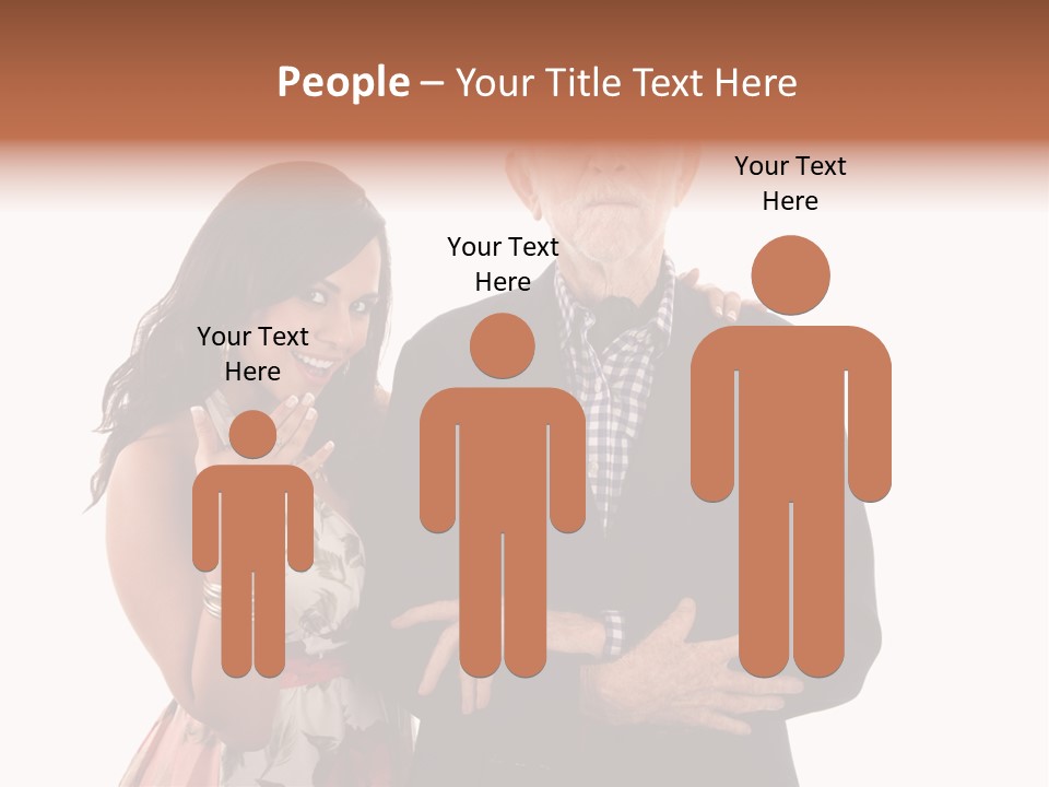 Female Geriatric Cravat PowerPoint Template