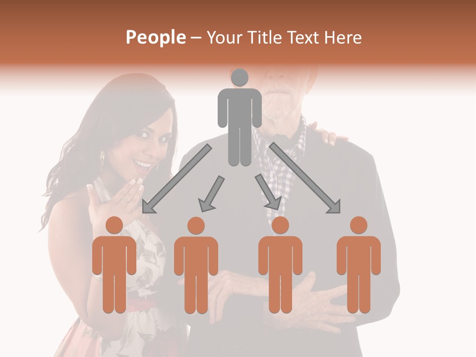 Female Geriatric Cravat PowerPoint Template