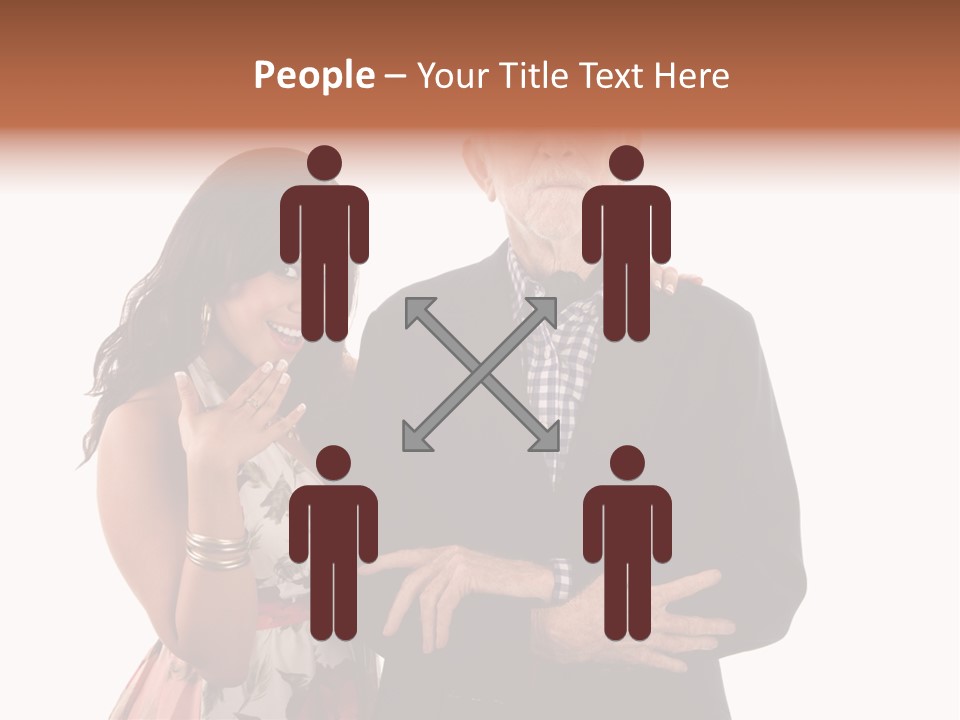 Female Geriatric Cravat PowerPoint Template