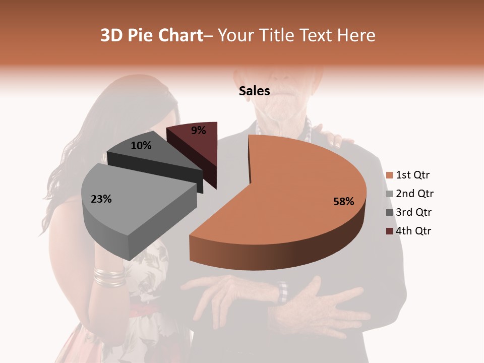 Female Geriatric Cravat PowerPoint Template