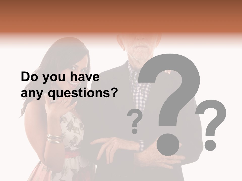 Female Geriatric Cravat PowerPoint Template