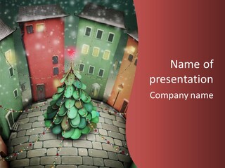 Greeting Tree Sett PowerPoint Template