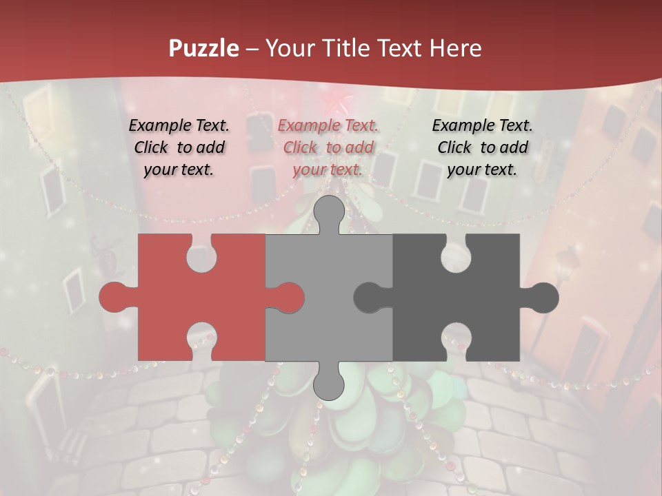 Greeting Tree Sett PowerPoint Template