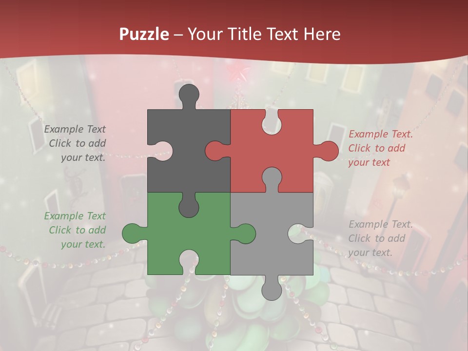 Greeting Tree Sett PowerPoint Template