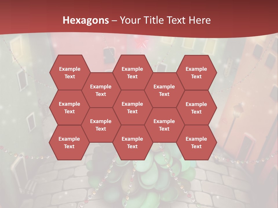 Greeting Tree Sett PowerPoint Template