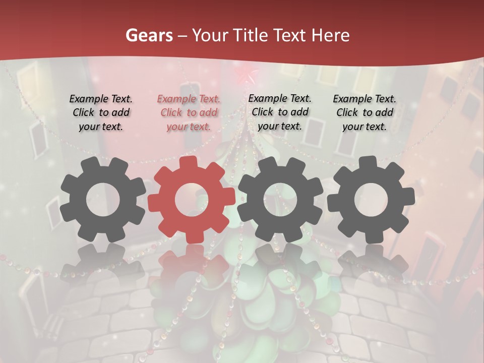 Greeting Tree Sett PowerPoint Template