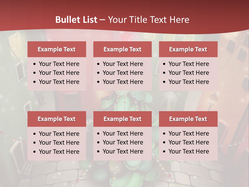 Greeting Tree Sett PowerPoint Template