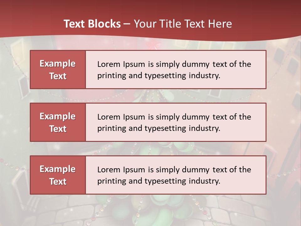 Greeting Tree Sett PowerPoint Template