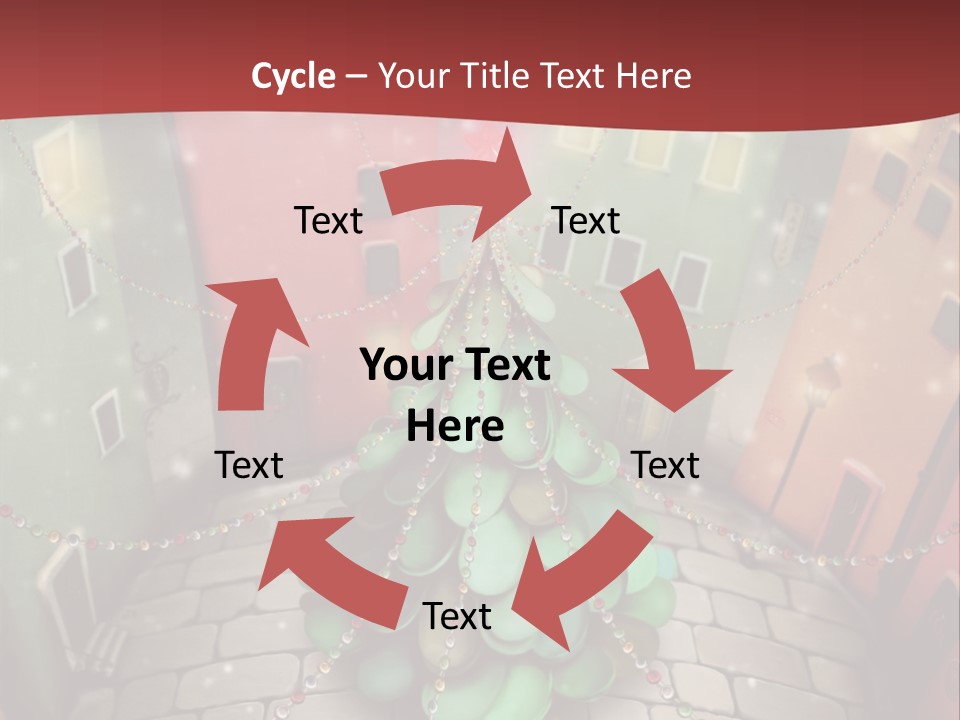 Greeting Tree Sett PowerPoint Template