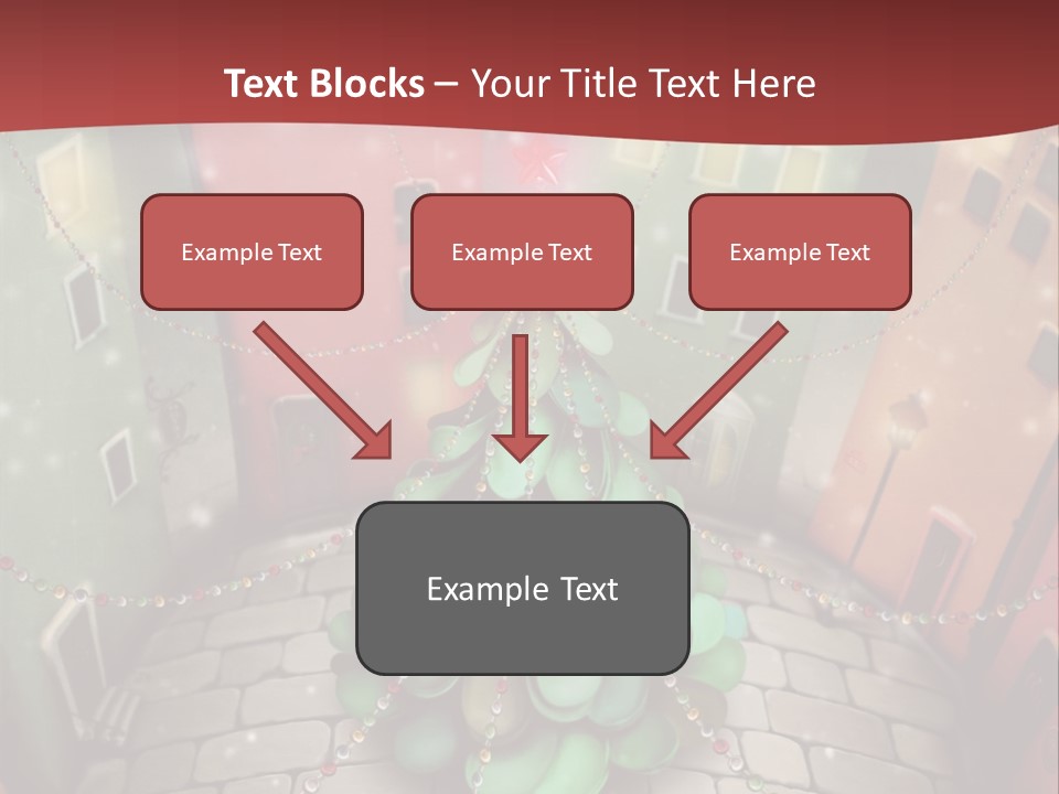 Greeting Tree Sett PowerPoint Template