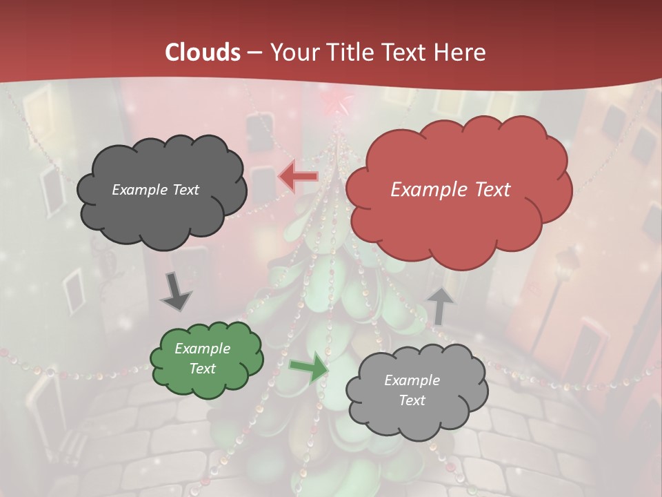Greeting Tree Sett PowerPoint Template