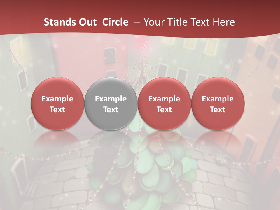 Greeting Tree Sett PowerPoint Template