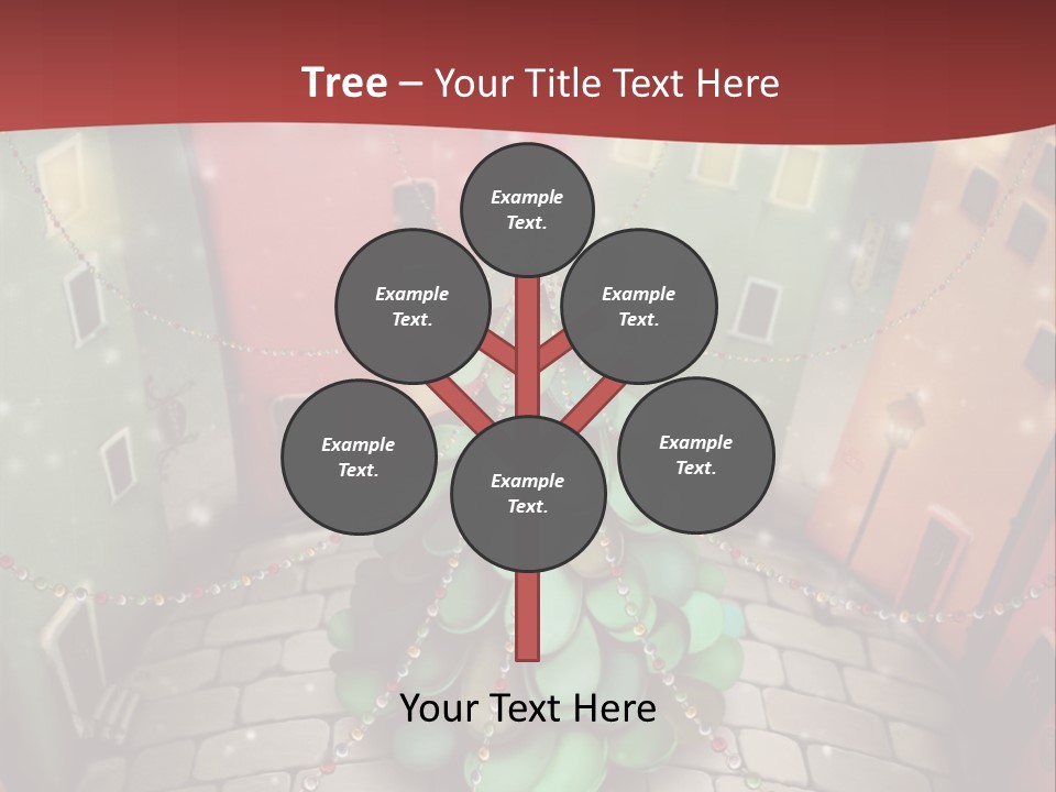 Greeting Tree Sett PowerPoint Template