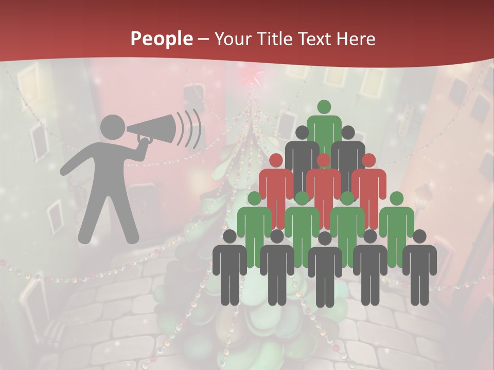 Greeting Tree Sett PowerPoint Template