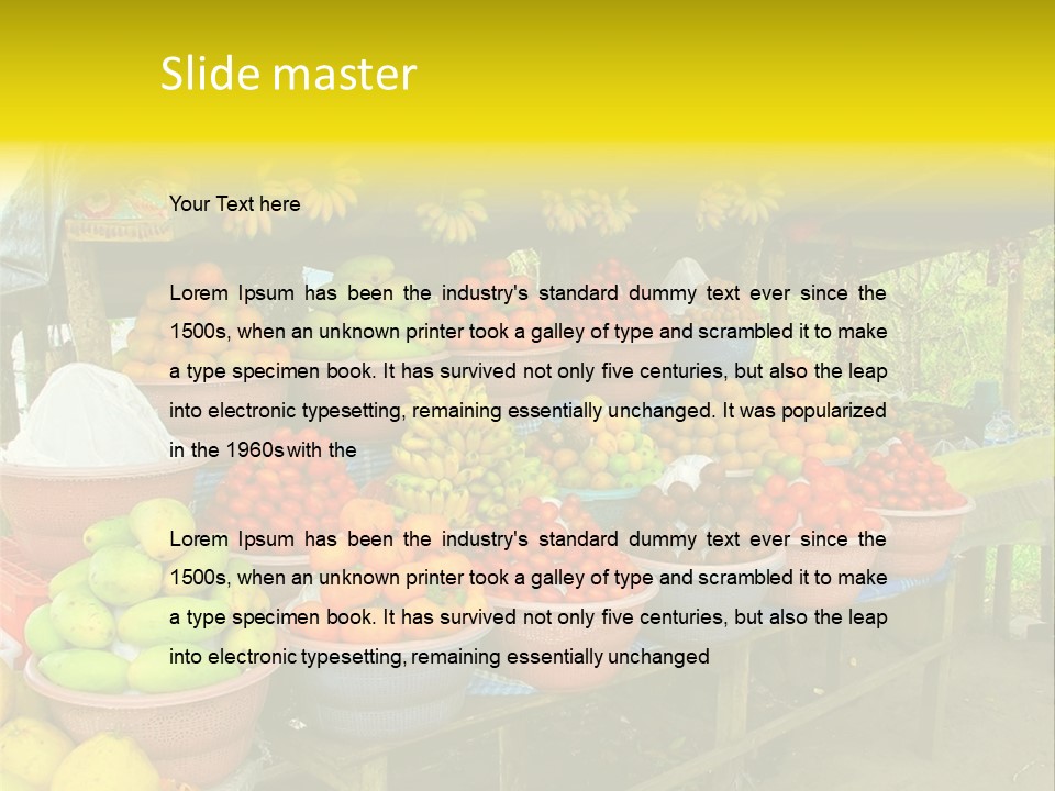 Stacked Mixed Pitaya PowerPoint Template