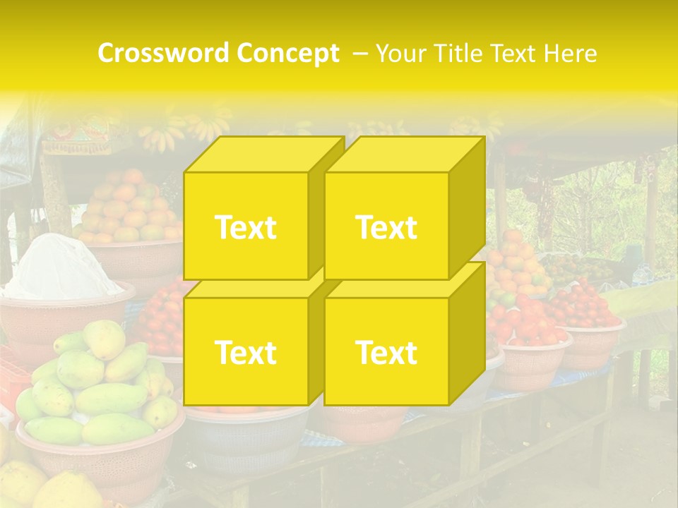 Stacked Mixed Pitaya PowerPoint Template