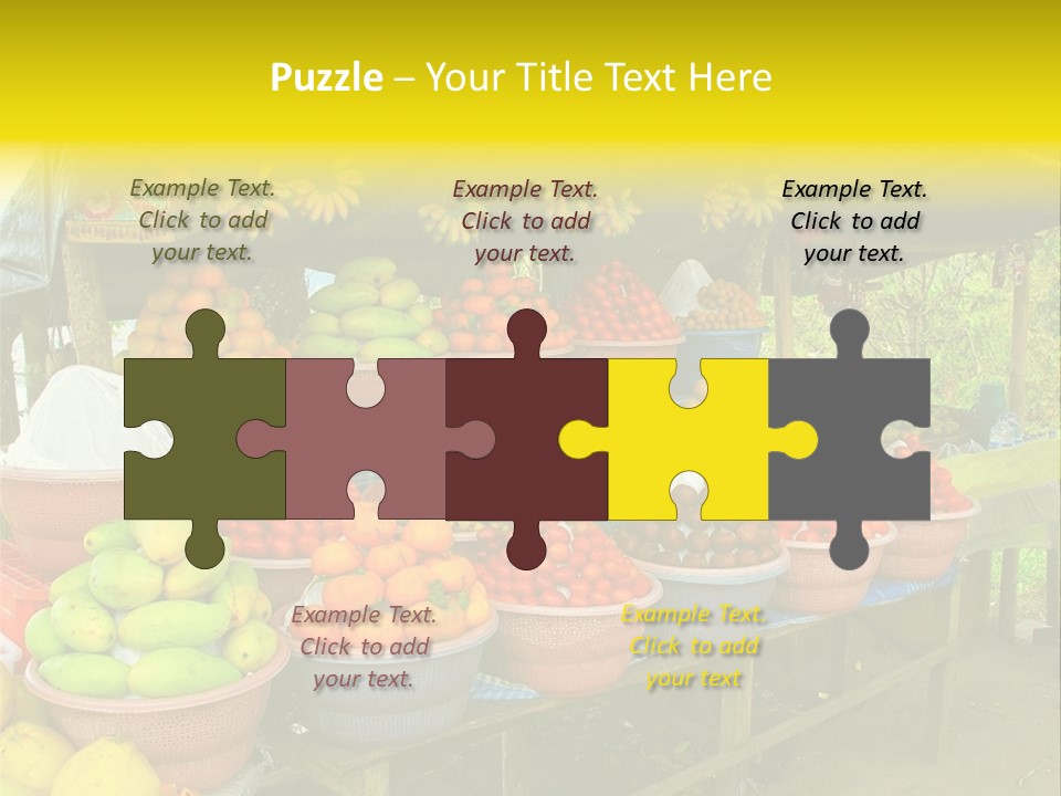 Stacked Mixed Pitaya PowerPoint Template