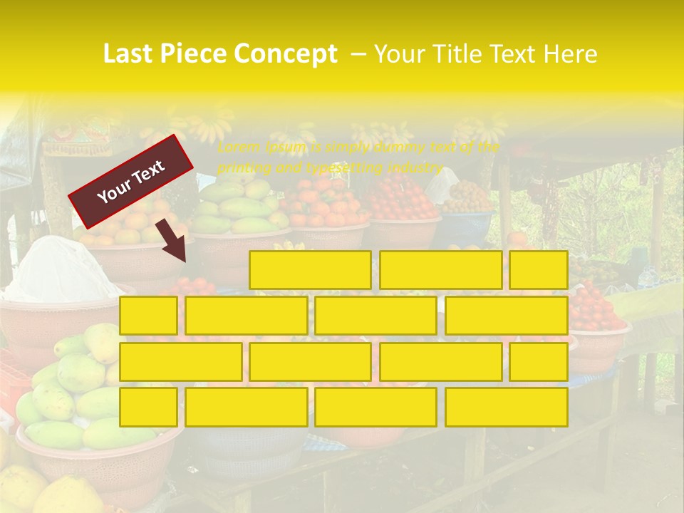 Stacked Mixed Pitaya PowerPoint Template