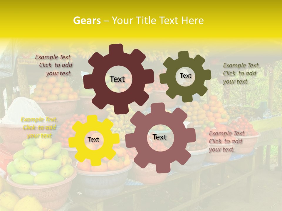 Stacked Mixed Pitaya PowerPoint Template