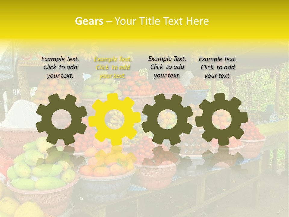 Stacked Mixed Pitaya PowerPoint Template