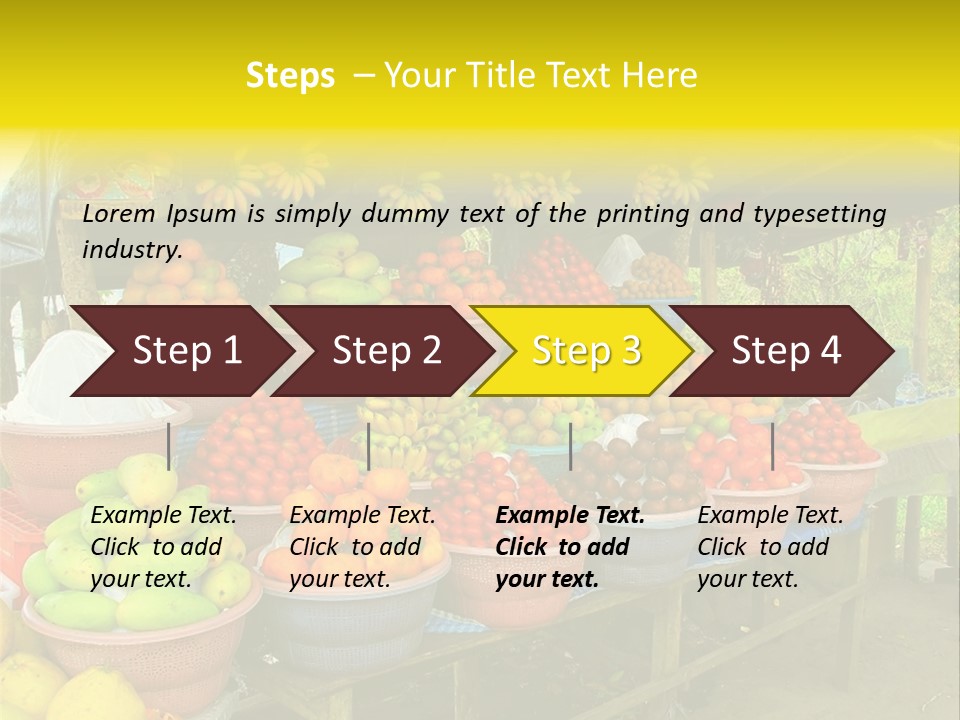 Stacked Mixed Pitaya PowerPoint Template