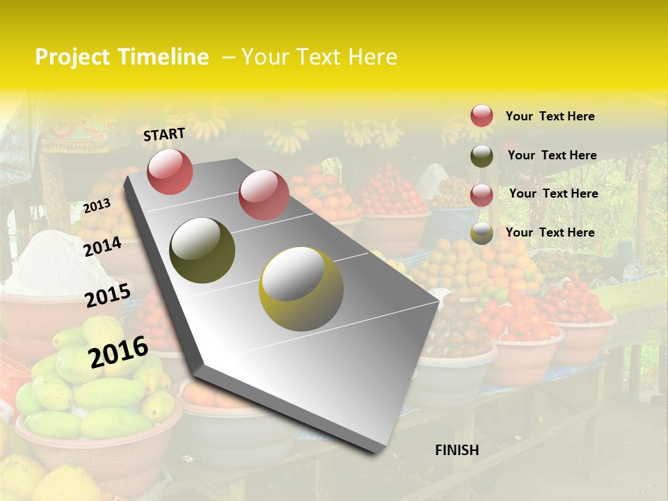 Stacked Mixed Pitaya PowerPoint Template