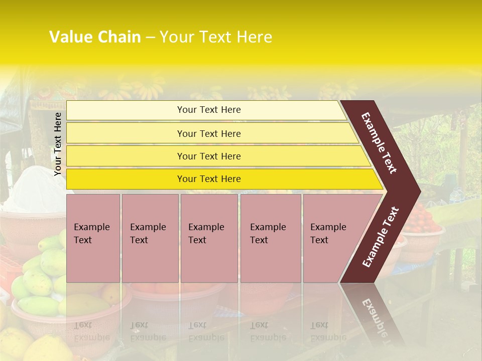 Stacked Mixed Pitaya PowerPoint Template