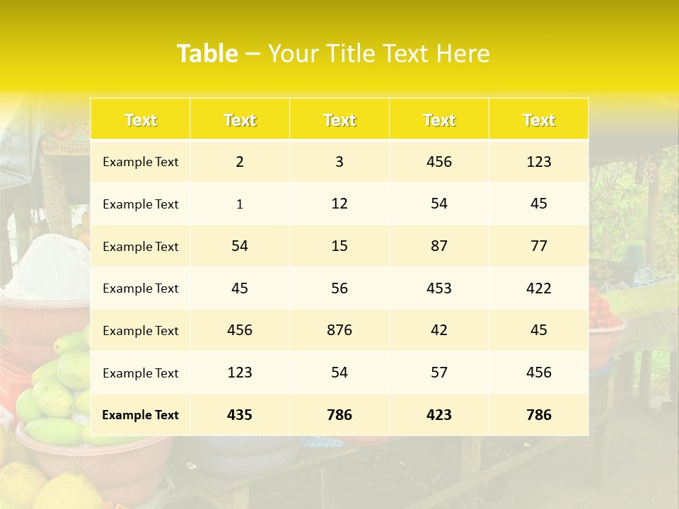 Stacked Mixed Pitaya PowerPoint Template