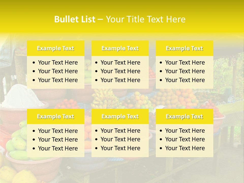 Stacked Mixed Pitaya PowerPoint Template