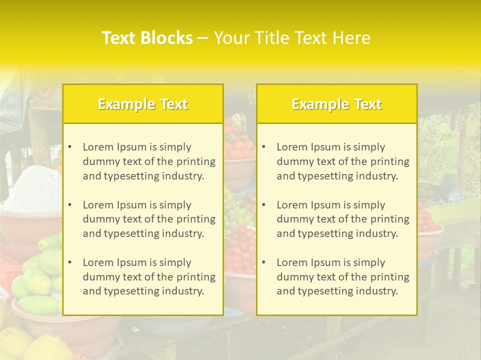 Stacked Mixed Pitaya PowerPoint Template