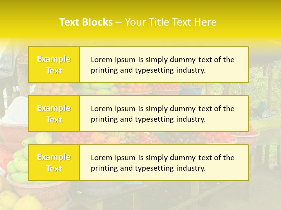 Stacked Mixed Pitaya PowerPoint Template