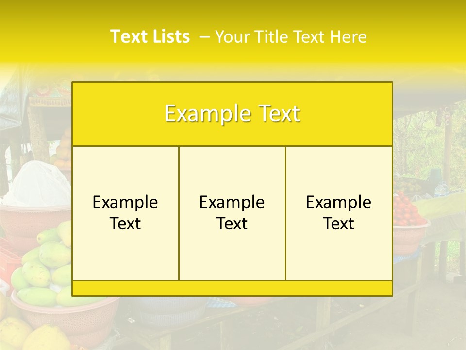Stacked Mixed Pitaya PowerPoint Template