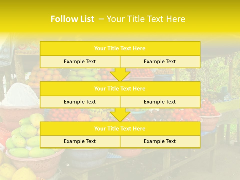 Stacked Mixed Pitaya PowerPoint Template
