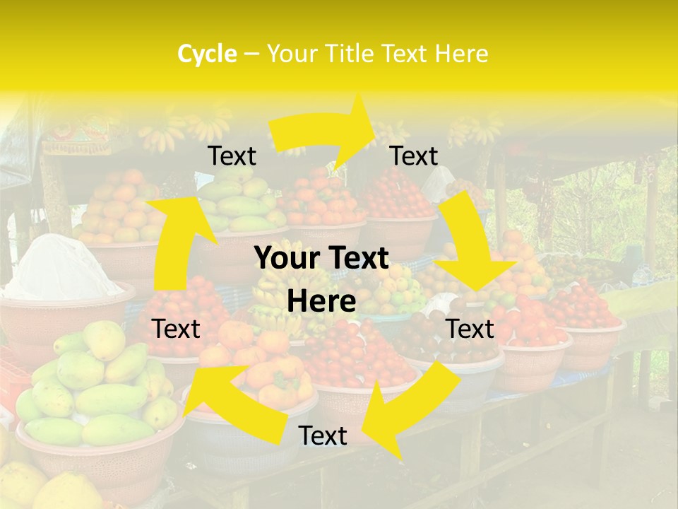 Stacked Mixed Pitaya PowerPoint Template