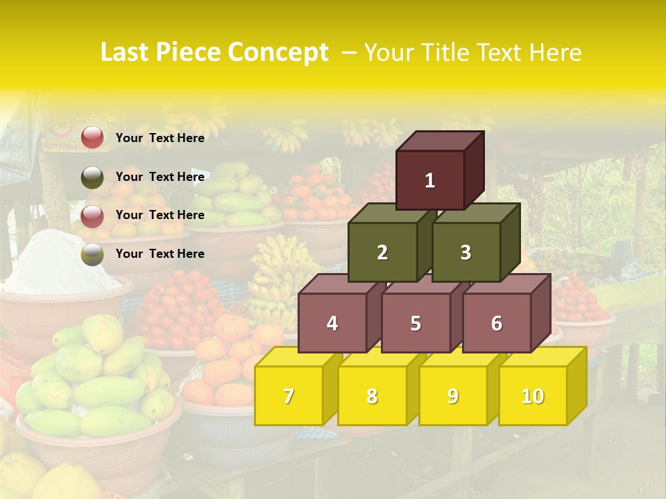 Stacked Mixed Pitaya PowerPoint Template