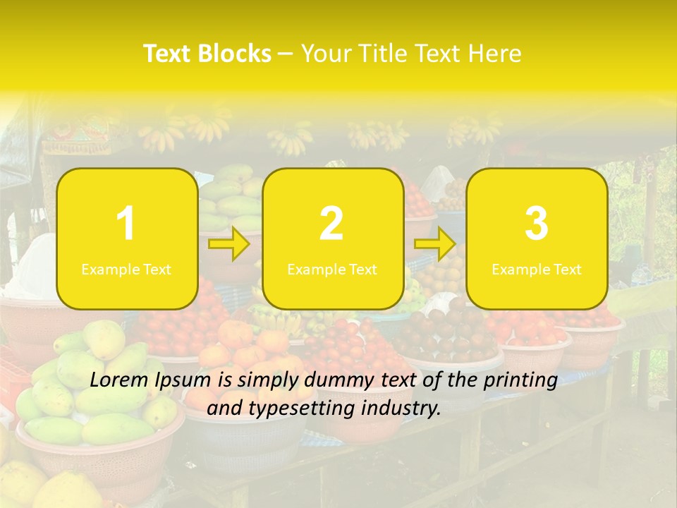 Stacked Mixed Pitaya PowerPoint Template