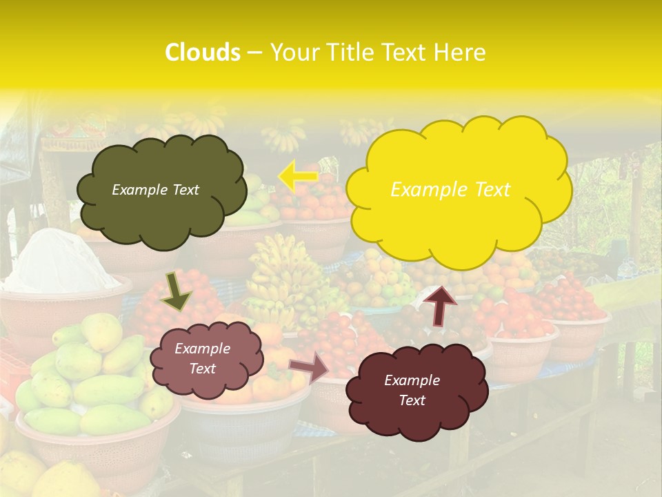 Stacked Mixed Pitaya PowerPoint Template