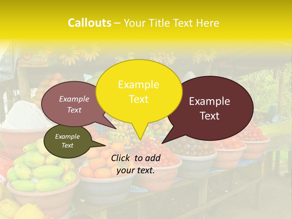 Stacked Mixed Pitaya PowerPoint Template